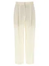Brunello Cucinelli Trousers With Pleats And Pockets In White