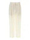 Brunello Cucinelli Pleat Pants In White