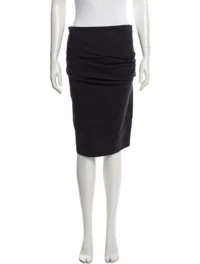 Pre-owned Brunello Cucinelli Pleated Accents Knee-length Skirt In Brown