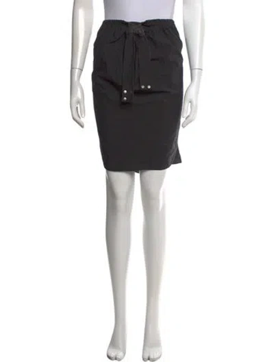 Pre-owned Brunello Cucinelli Pleated Accents Knee-length Skirt In Grey