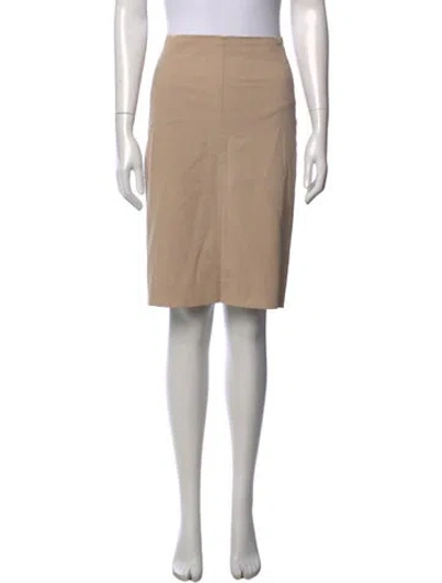 Pre-owned Brunello Cucinelli Pleated Accents Knee-length Skirt In Neutrals