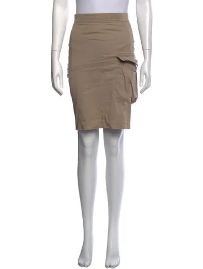 Pre-owned Brunello Cucinelli Pleated Accents Knee-length Skirt In Neutrals