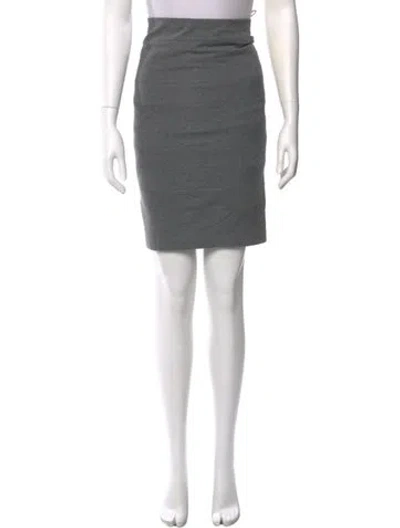 Pre-owned Brunello Cucinelli Pleated Accents Knee-length Skirt W/ Tags In Gray
