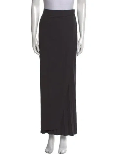 Pre-owned Brunello Cucinelli Pleated Accents Long Skirt In Gray