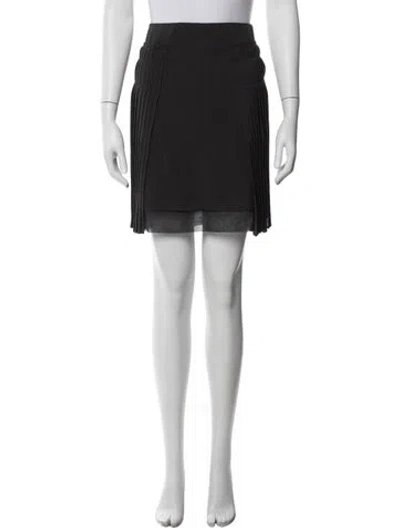 Pre-owned Brunello Cucinelli Pleated Accents Mini Skirt In Grey