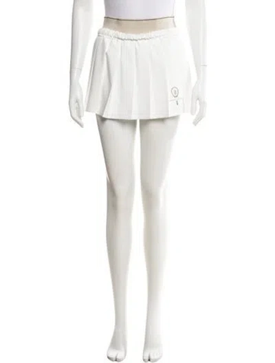Pre-owned Brunello Cucinelli Pleated Accents Mini Skirt W/ Tags In Neutral