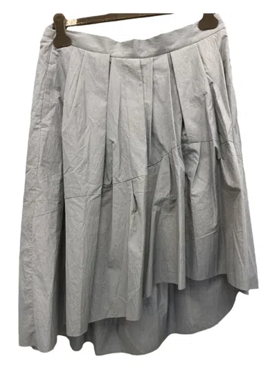 Brunello Cucinelli Pleated Asymmetric Skirt