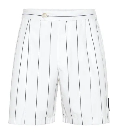 Brunello Cucinelli Pleated Bermuda Shorts In Off White