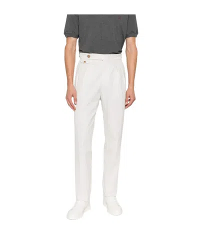 BRUNELLO CUCINELLI PLEATED BUTTON TROUSERS