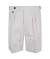 Brunello Cucinelli Pressed-crease Bermuda Shorts In White