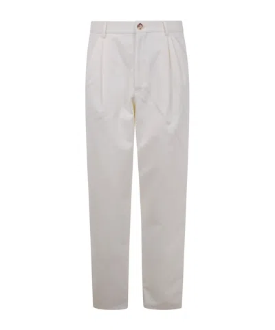 BRUNELLO CUCINELLI BRUNELLO CUCINELLI PLEATED CHINO TROUSERS