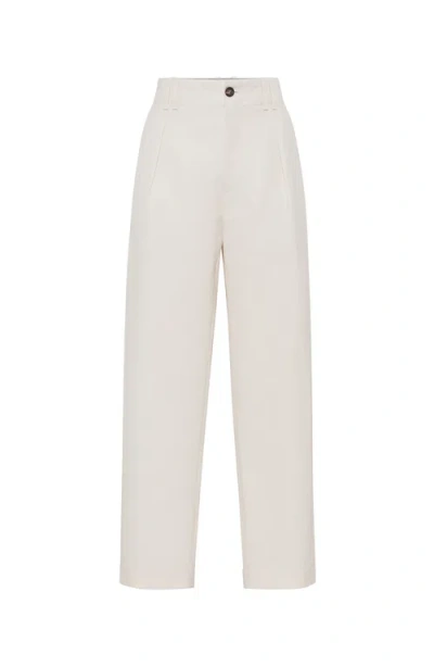 BRUNELLO CUCINELLI BRUNELLO CUCINELLI PLEATED CHINO TROUSERS