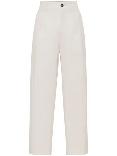 BRUNELLO CUCINELLI PLEATED CHINO TROUSERS