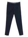 Brunello Cucinelli Pleated Chinos In Blue