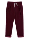 Brunello Cucinelli Pleated Corduroy Casual Trousers In Brown