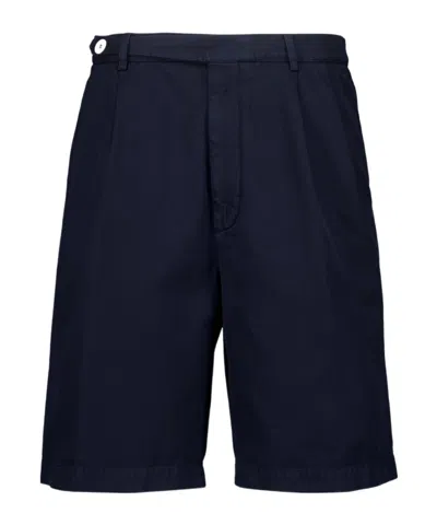 BRUNELLO CUCINELLI PLEATED COTTON SHORTS