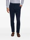 Brunello Cucinelli Straight-leg Pleated Wool-flannel Trousers In Blue