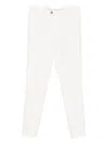 Brunello Cucinelli Tailored White Trousers With Classic Waistband In Neutral