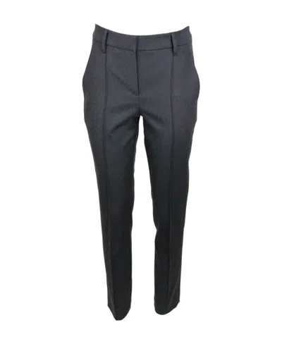 BRUNELLO CUCINELLI BRUNELLO CUCINELLI PLEATED CROPPED TAILORED TROUSERS