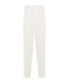 Brunello Cucinelli Pleated Detail Track Pants In White