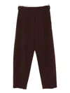 Brunello Cucinelli Pleated-details Trousers In Brown