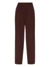 Brunello Cucinelli Pleated-details Trousers In Burgundy