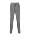 Brunello Cucinelli Pleated Drawstring Trousers In Gray
