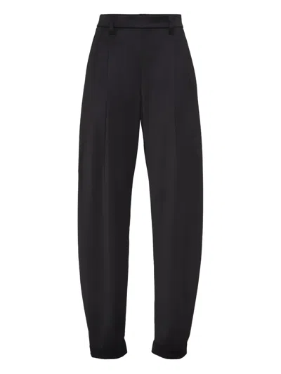 BRUNELLO CUCINELLI PLEATED-FRONT TAILORED TROUSERS
