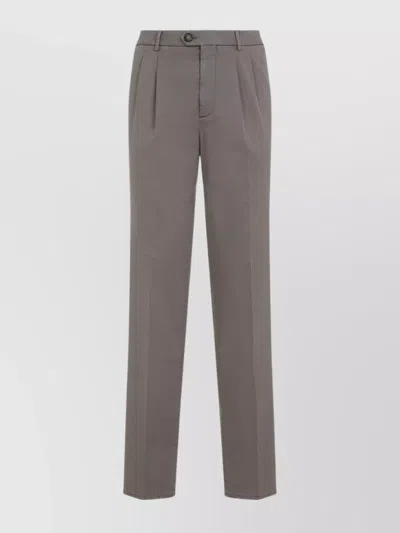 BRUNELLO CUCINELLI PLEATED FRONT TROUSERS STRAIGHT LEG DESIGN