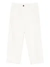 Brunello Cucinelli Women Cropped Cotton Trousers In White