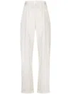 Brunello Cucinelli Hose Mit Hohem Bund In Neutrals