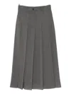 Brunello Cucinelli Midirock Mit Falten In Gray