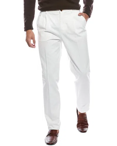 Brunello Cucinelli Pleated Pant In White