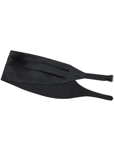 BRUNELLO CUCINELLI PLEATED SATIN CUMMERBUND