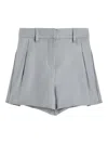 Brunello Cucinelli Pleated Shorts In Gray