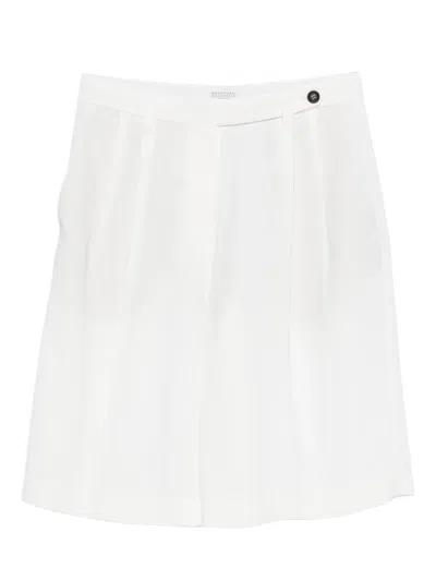 Brunello Cucinelli Pleated Shorts In Multi