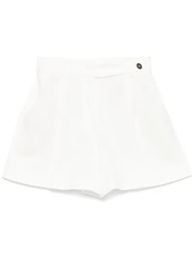 Brunello Cucinelli Pleated Shorts In White