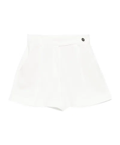 Brunello Cucinelli Pleated Shorts In White
