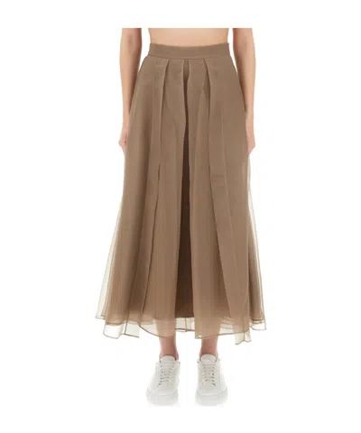 BRUNELLO CUCINELLI PLEATED SKIRT