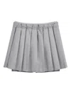 Brunello Cucinelli Pleated Skirt In Gray