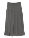 Brunello Cucinelli Midirock Mit Falten In Gray