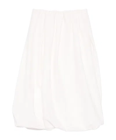 Brunello Cucinelli Pleated Skirts In White