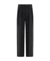 Brunello Cucinelli Pleated Straight-leg Trousers In Black