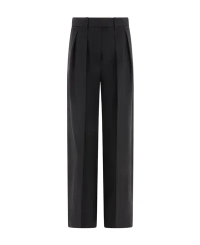 Brunello Cucinelli Pleated Straight-leg Trousers In Black