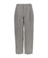 Brunello Cucinelli Pleated Straight Pants In Gray