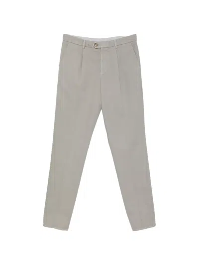 Brunello Cucinelli Pleated Straight-leg Trousers In Animal Print