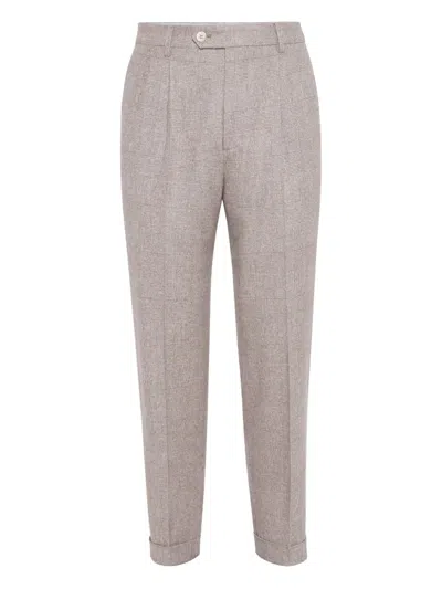 BRUNELLO CUCINELLI PLEATED TAILORED TROUSERS