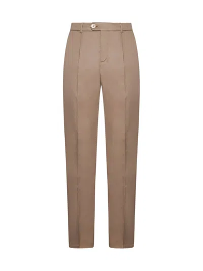 Brunello Cucinelli Pleated Tailored Trousers In Beige