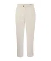 Brunello Cucinelli Cotton Slim Fit Pants In White