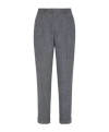 Brunello Cucinelli Pleated Tapered Trousers In Gray